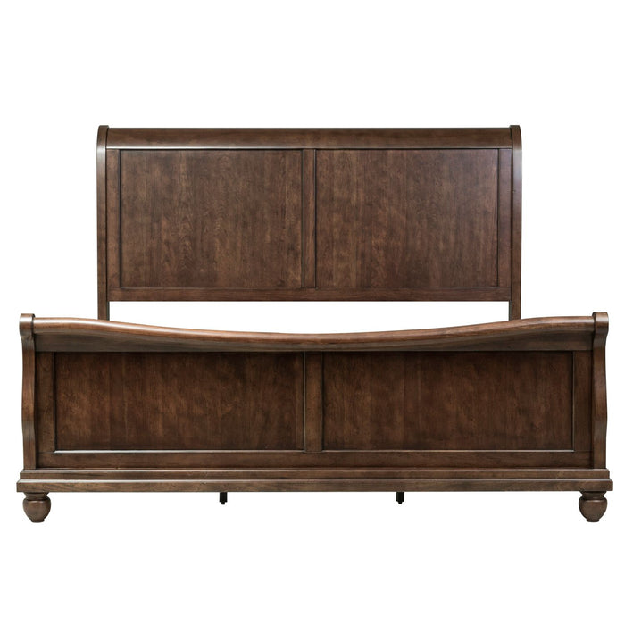 Rustic Traditions Queen Sleigh Bed, Dresser & Mirror, Night Stand