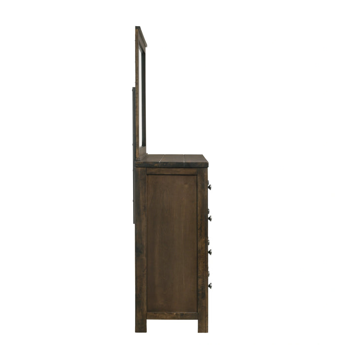 Blue Ridge Mirror-Rustic Gray