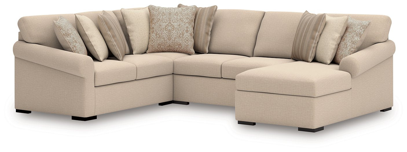 LadyMae Sectional with Chaise - KC Furniture Outlet (Bakersfield,CA)