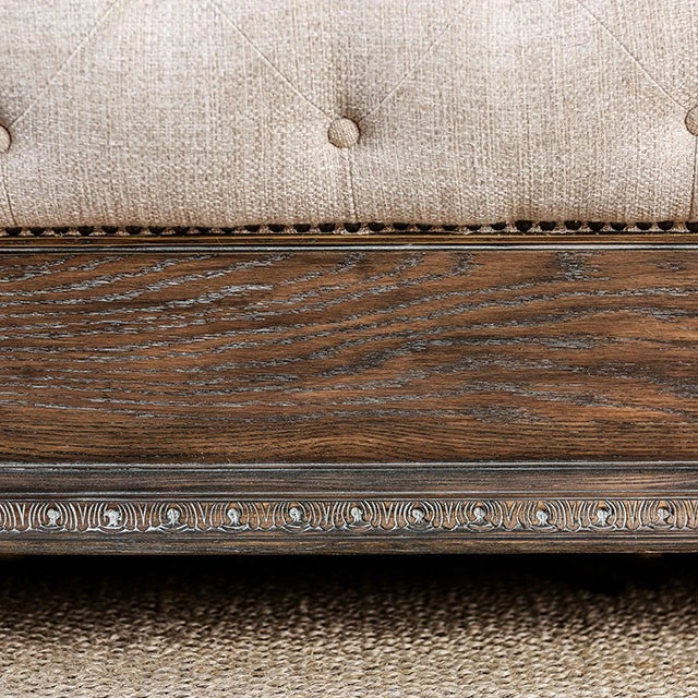 LYSANDRA Beige/Rustic Natural Tone Cal.King, E.King, & Queen Bed