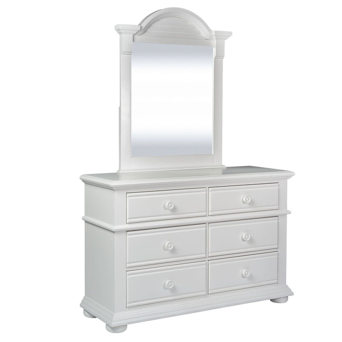 Summer House Twin Panel Bed, Dresser & Mirror