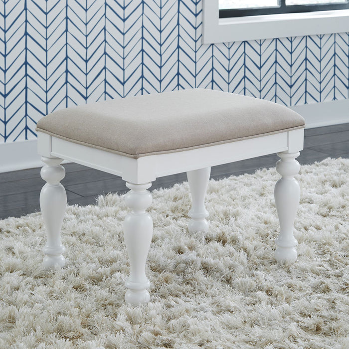 Liberty Furniture Summer House I Vanity Stool in Oyster White image