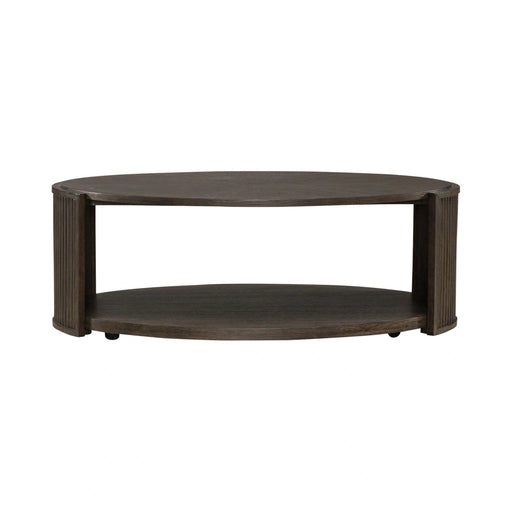 City View Oval Cocktail Table in Coffee Bean image