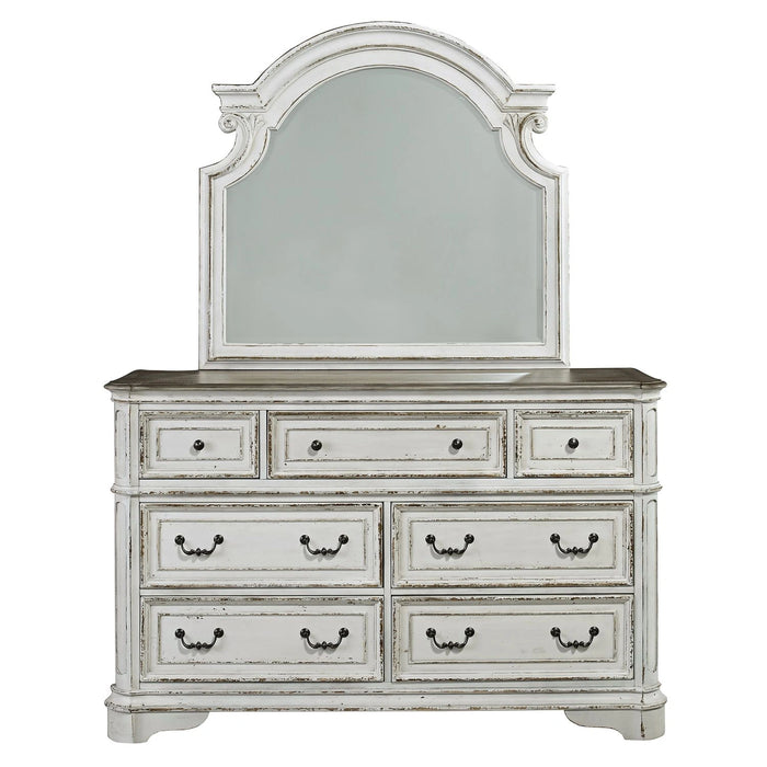 Magnolia Manor Panel Bed, Dresser & Mirror image