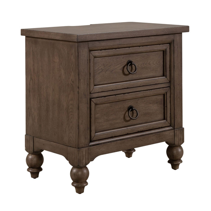 Americana Farmhouse King California Sleigh Bed, Dresser & Mirror, Chest, Night Stand