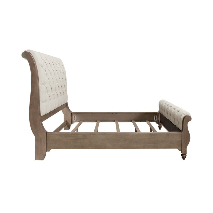 Americana Farmhouse King Sleigh Bed