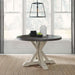 Liberty Furniture Willowrun Round Single Pedestal Table in Rustic White image
