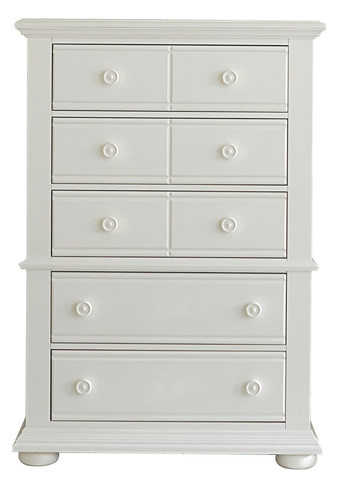 Liberty Furniture Summer House 5 Drawer Chest in Oyster White image