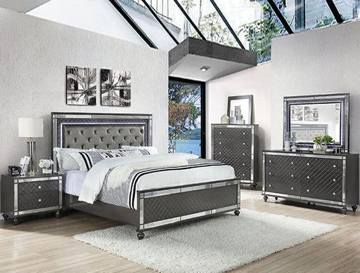 Crown Mark Refino 6 Drawers Dresser in Gray image
