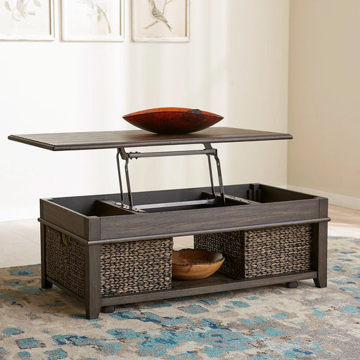 Mill Creek Lift Top Cocktail Table in Peppercorn image
