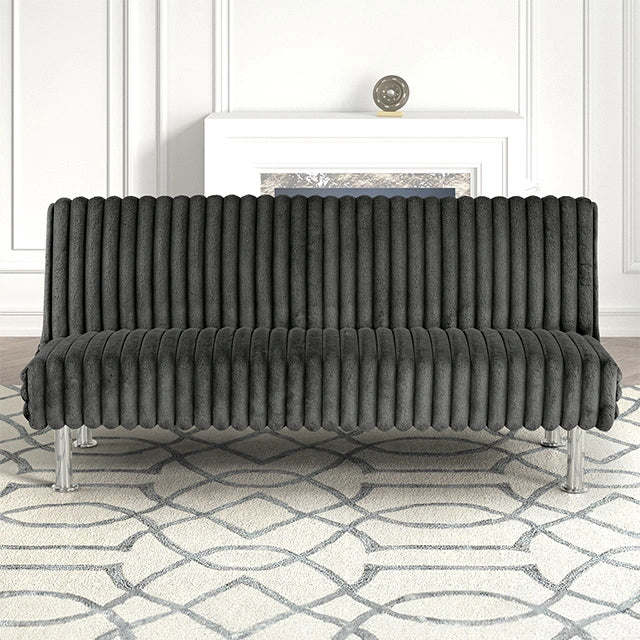 Hinwil Futon Sofa Bed Pink, Beige Grey, & Black