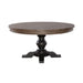 Americana Farmhouse Single Pedestal Table Base- Black image