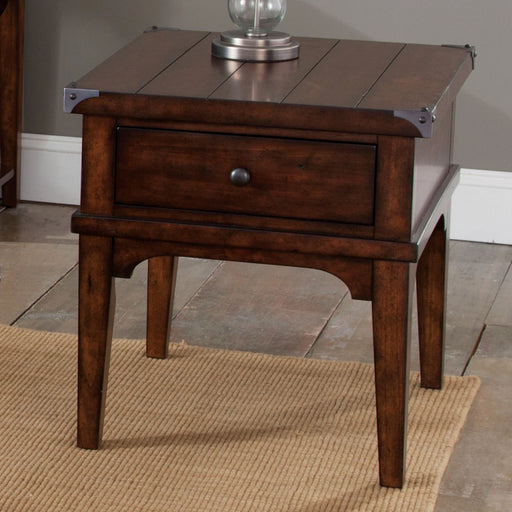 Aspen Skies End Table in Russet Brown image