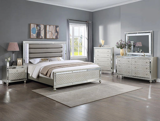 Crown Mark Furniture Cristian Dresser Mirror in Beige image
