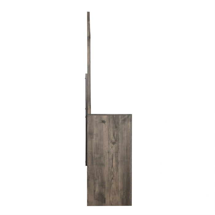 Misty Lodge Mirror- Greige