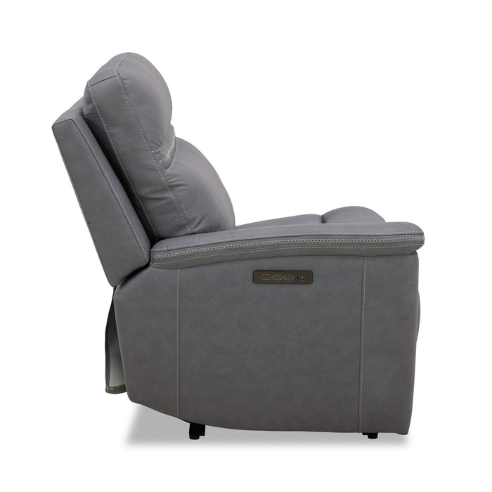 Cooper L Arm Recliner P3 & ZG - Blue Gray
