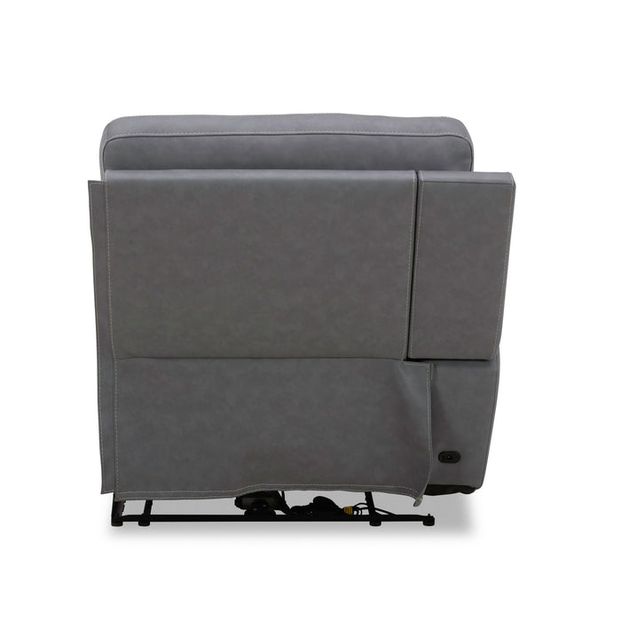 Cooper L Arm Recliner P3 & ZG - Blue Gray