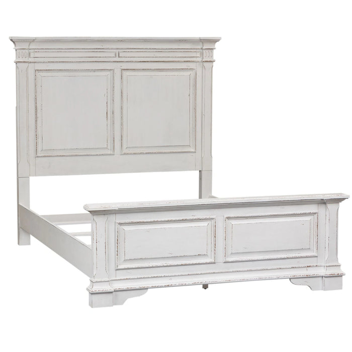 Abbey Park Panel Bed, Dresser & Mirror, Chest image