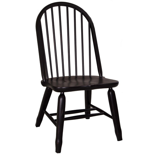 Treasures Bow Back Side Chair - Black image