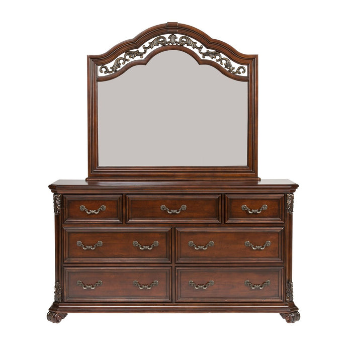 Messina Estates King Poster Bed, Dresser & Mirror