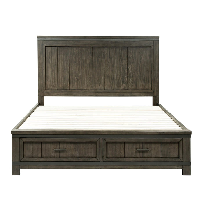 Thornwood Hills King Two Sided Storage Bed, Dresser & Mirror