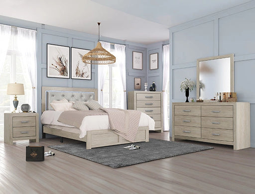 Crown Mark Furniture Jaylen 2 Drawer Nightstand in Gray image