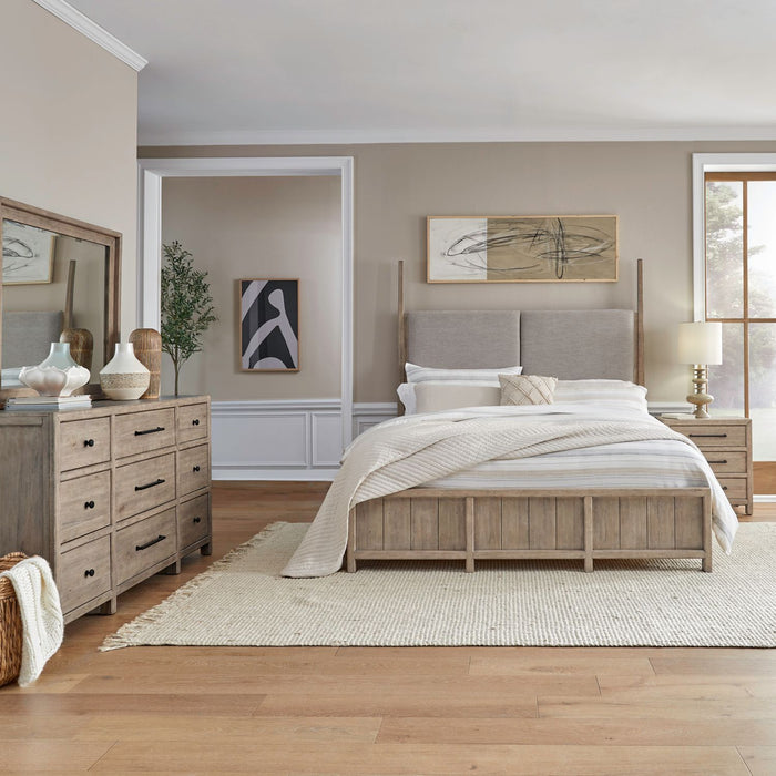 Proximity Place King California Poster Bed, Dresser & Mirror, Night Stand image