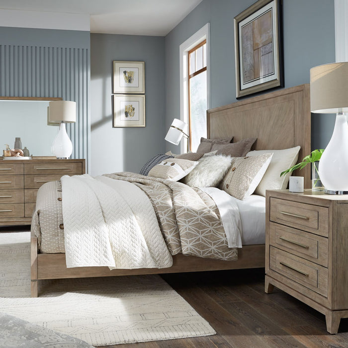Brentwood Queen Panel Bed, Dresser & Mirror, Night Stand