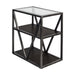 Arista Chair Side Table in Cobblestone Brown image