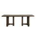 Cityscape Rectangle Dining Table Base-Walnut