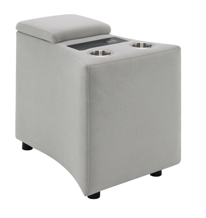 Console w/USB Port , Cup Holder & Wireless Charge