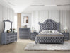 Crown Mark Furniture Voltare Mirror in Dark Grey image