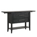 Sable Crest Drop Leaf Server-Black