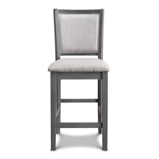 Amy Counter Chair (2/Ctn)-Gray