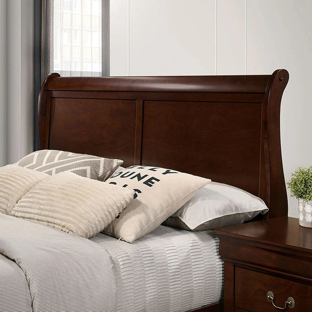 Louis Philippe Full, Twin, Full, & King Bed Black, Grey, Brown & White