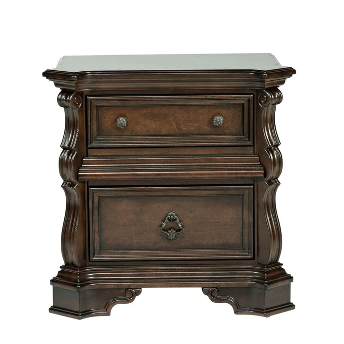 Arbor Place Sleigh Bed, Dresser & Mirror, Chest, Night Stand image