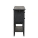 Sable Crest Drop Leaf Server-Black