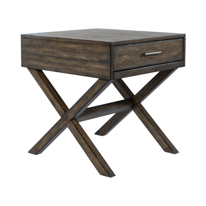 Liberty Furniture Lennox End Table in Brown