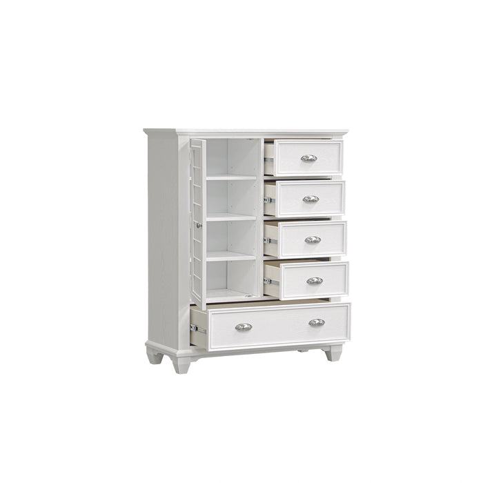 Jamestown Door Chest- White