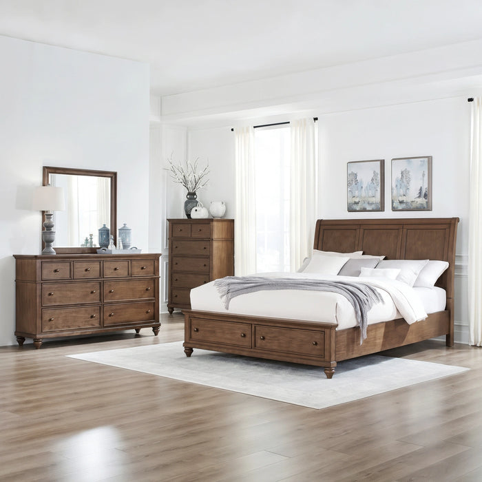 Twin Lakes Queen Storage Bed, Dresser & Mirror, Chest image