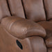 Morello Console Loveseat W/ Dual Recliners-Brown