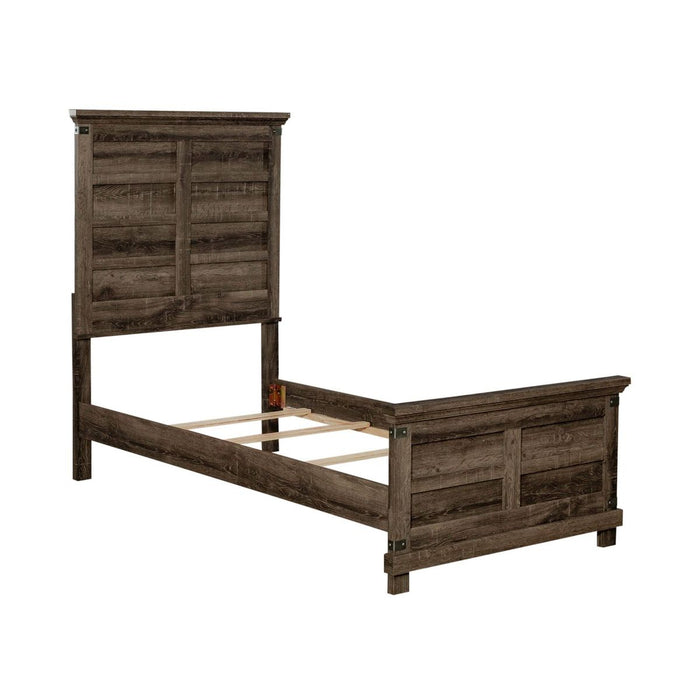 Liberty Furniture Lakeside Haven Opt Full Panel Bed in Brownstone