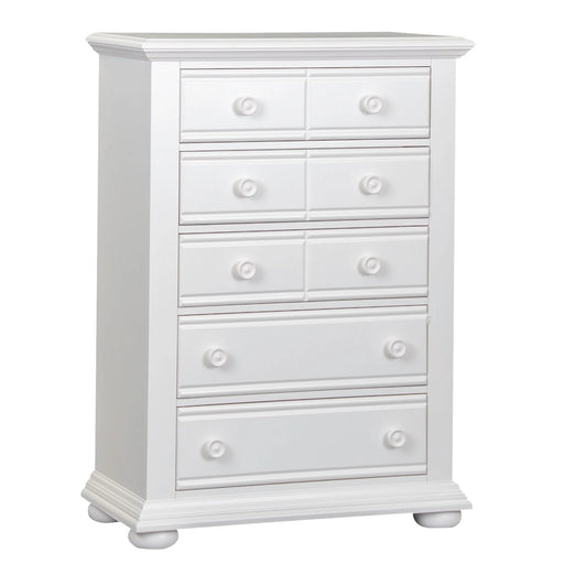 Summer House 5 Drawer Chest in White image