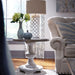 Sedona Round End Table in Heavy Distressed White image
