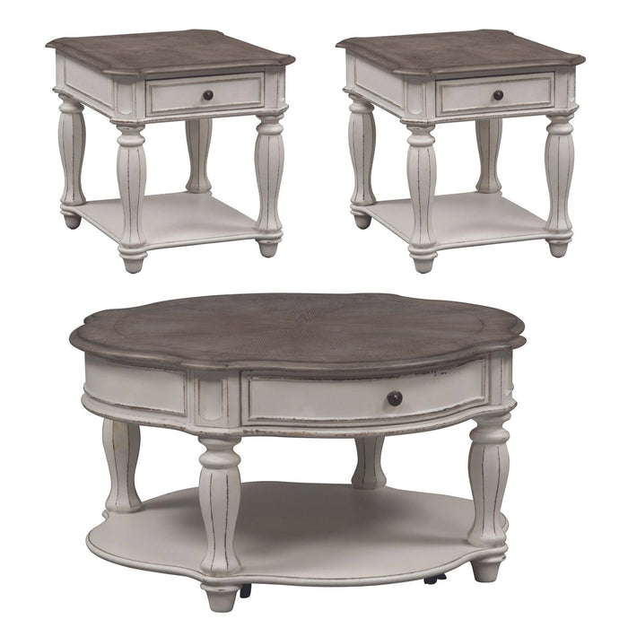 Magnolia Manor 3 Piece Set (1-Cocktail 2-End Tables) image