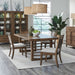 Shaker Lakes Opt 5 Piece Double Pedestal Table Set image