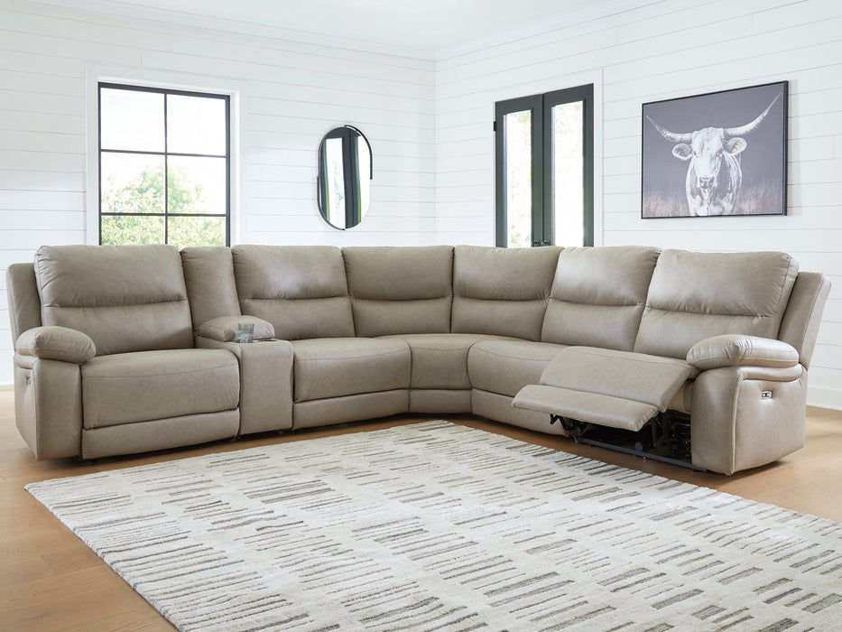Narwhal Place Reclining Sectional with Storage Console