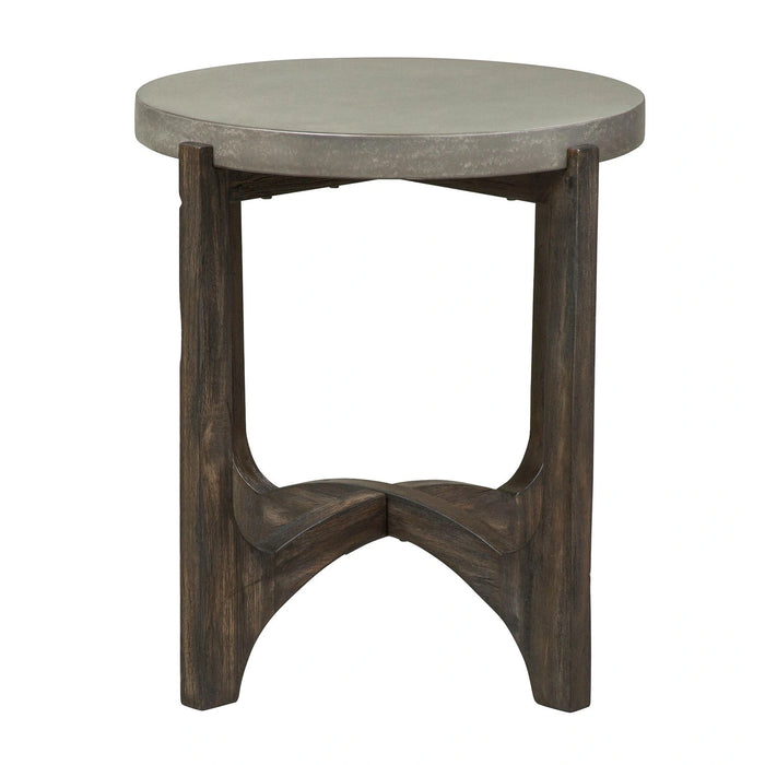 Cascade End Table in Wire Brush Rustic Brown image