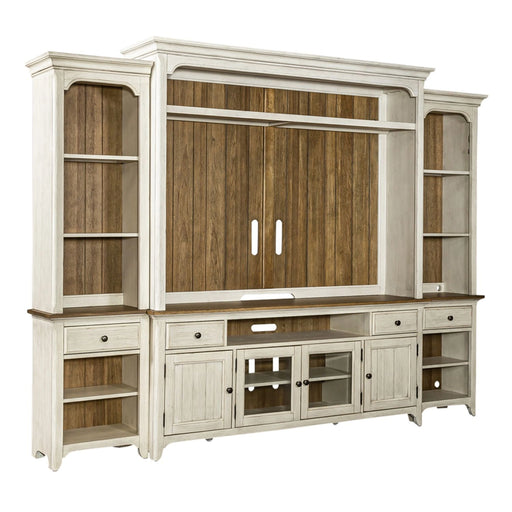 Farmhouse Reimagined Entertainment Center with Piers image