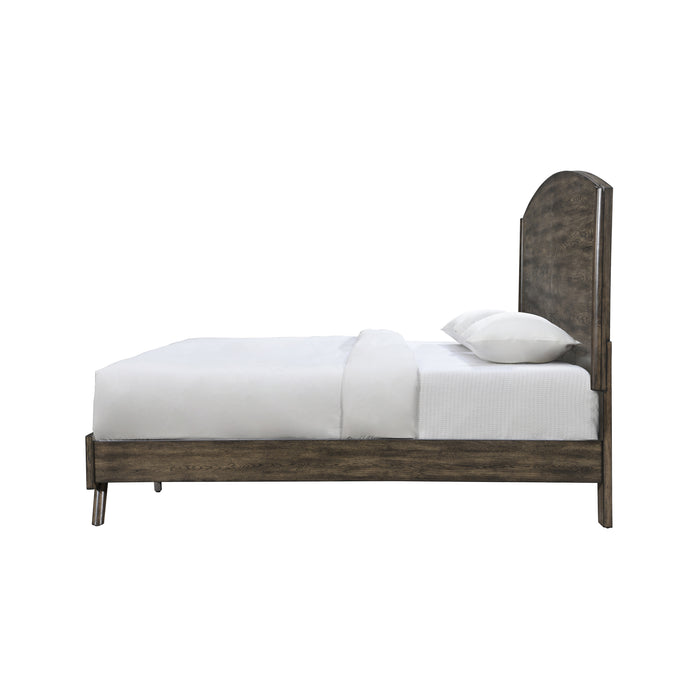 Rex 5/0 Q Headboard, Footboard & Slats-Walnut